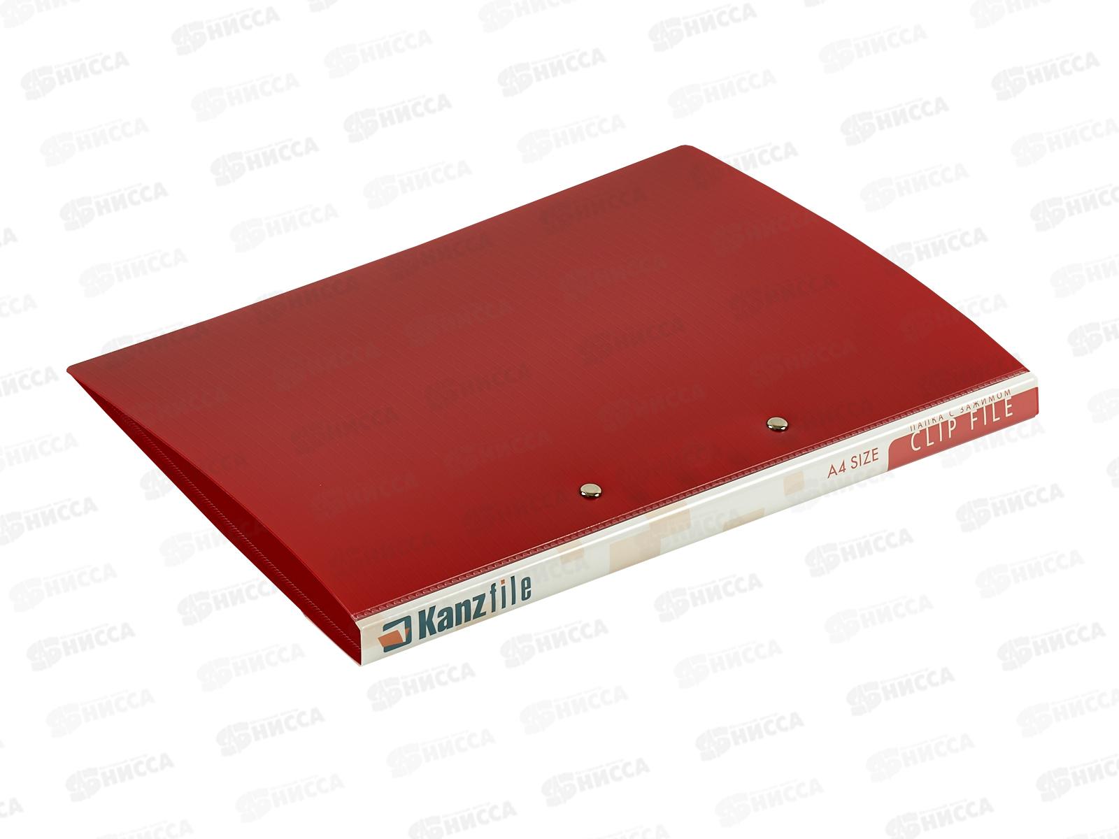 Папка с зажим. Kanzfile А4 0.7м красная 07Z-K*6